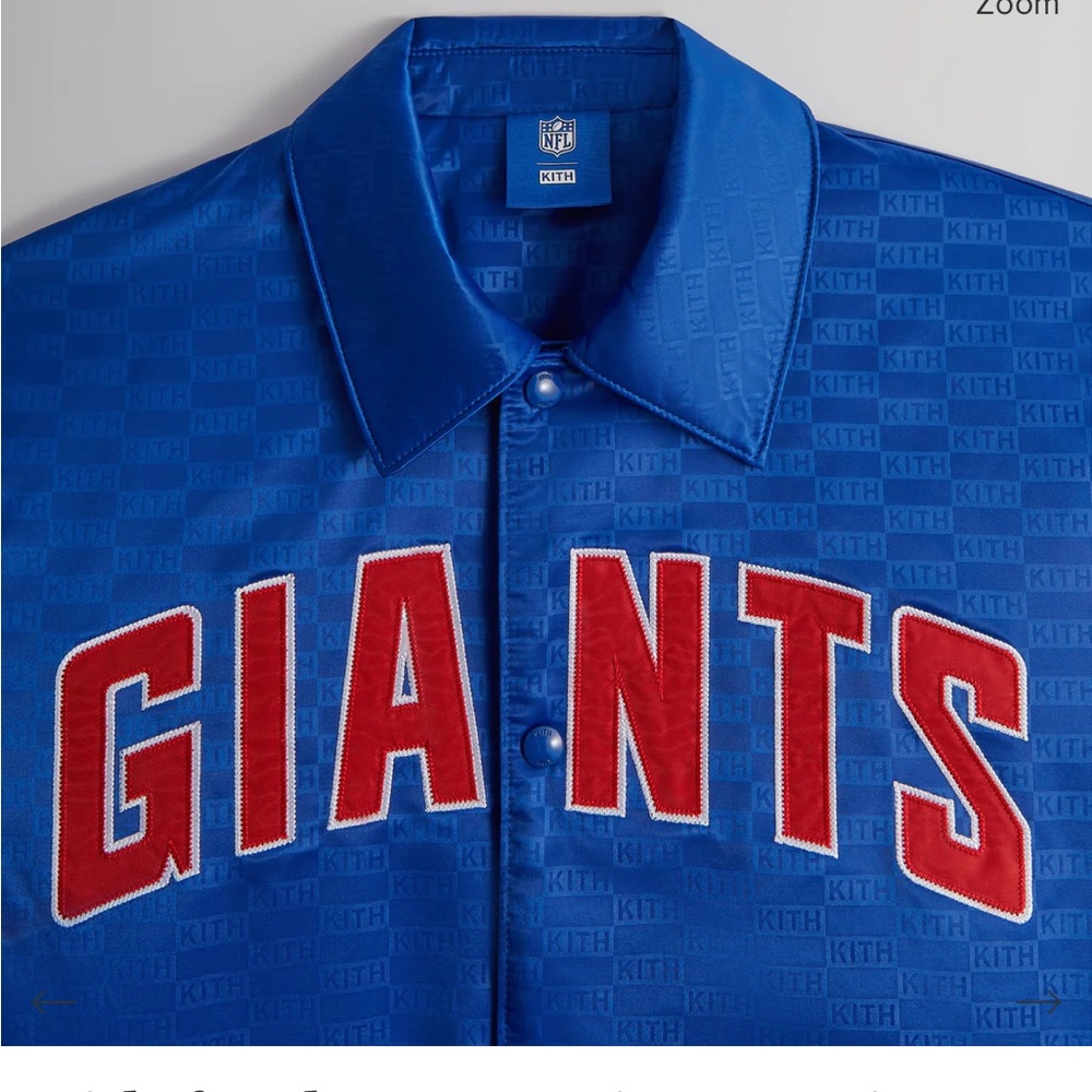 Kith for the NFL: Giants Satin Bomber Jacket